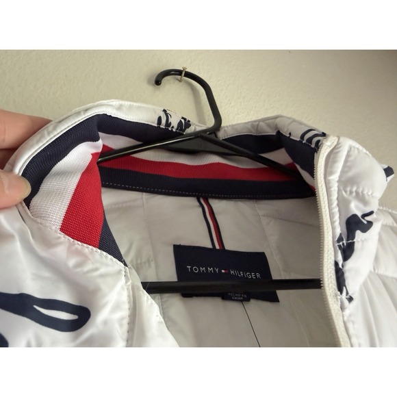 TOMMY HILFIGER Mens‎ Puffer Jacket Insulated Coat Sz XL White NWT - Picture 5 of 12